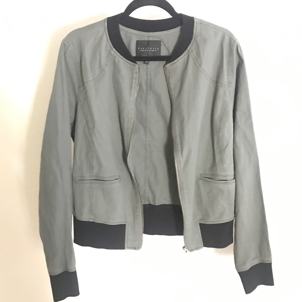 Sanctuary Twill Bomber Jacket. NWT